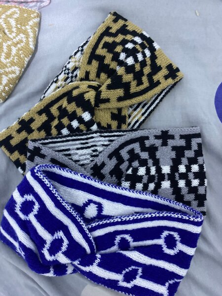 Lot de Bandeaux Torsadés en Tricot
