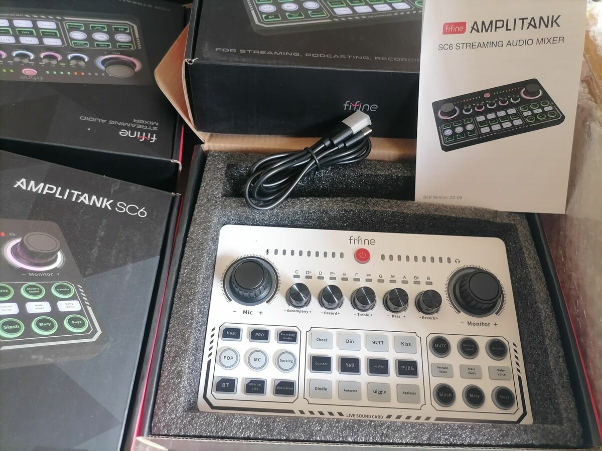 Fifine USB Studio sound Card Equalizer