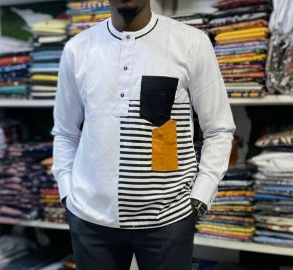 Chemise Kitenge Homme Élégante
