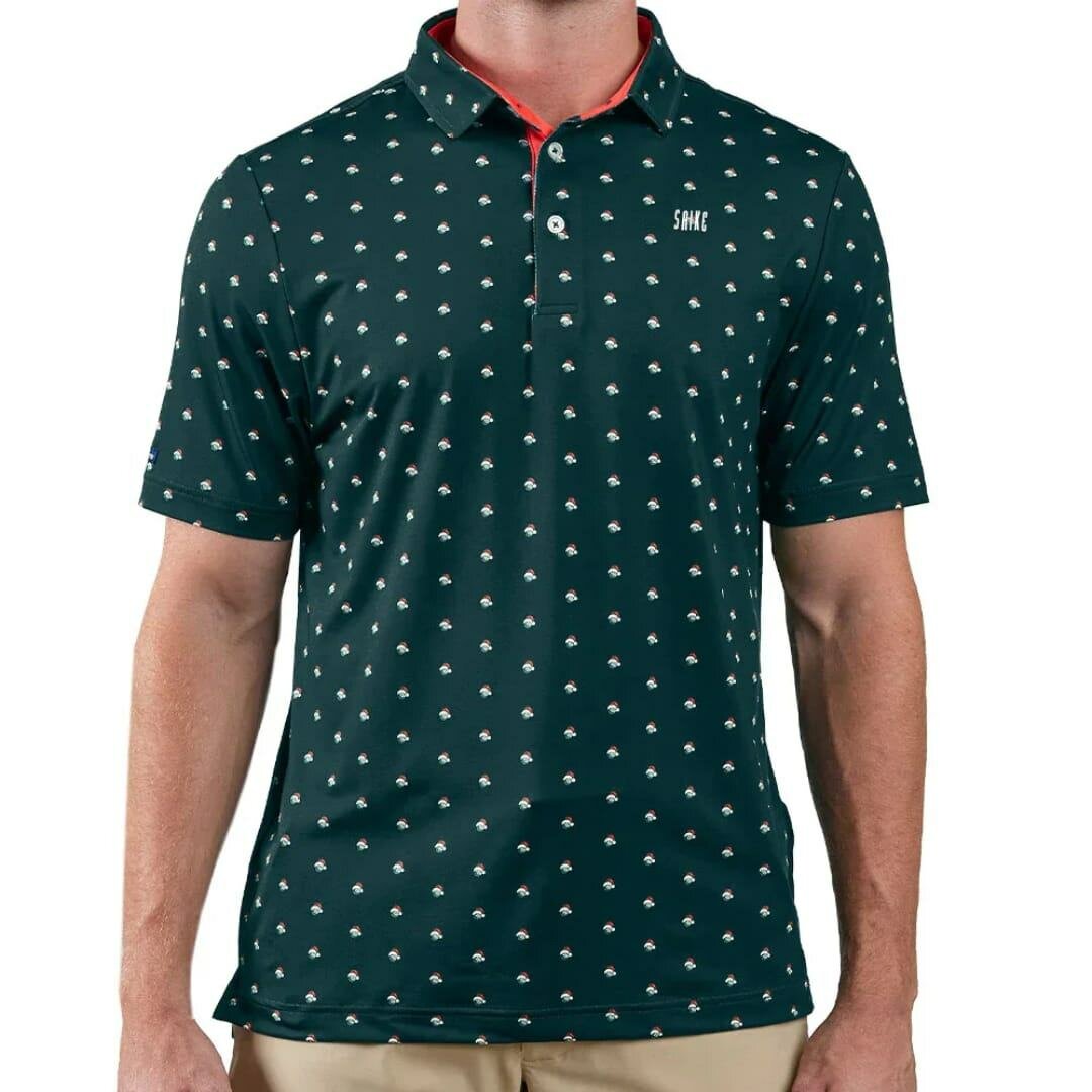 Polo vert à motifs élégants