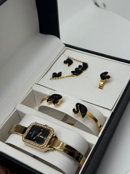 Ensemble Montre et Bijoux Élégant