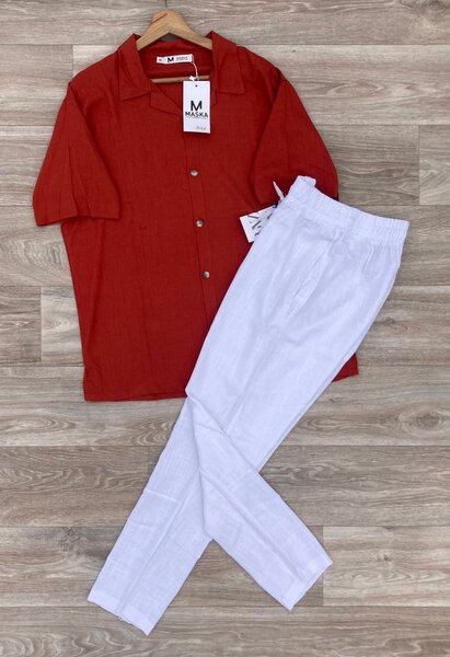 Ensemble été lin détente homme
