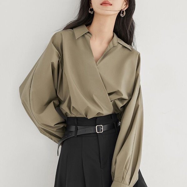 Женская рубашка оверсайз