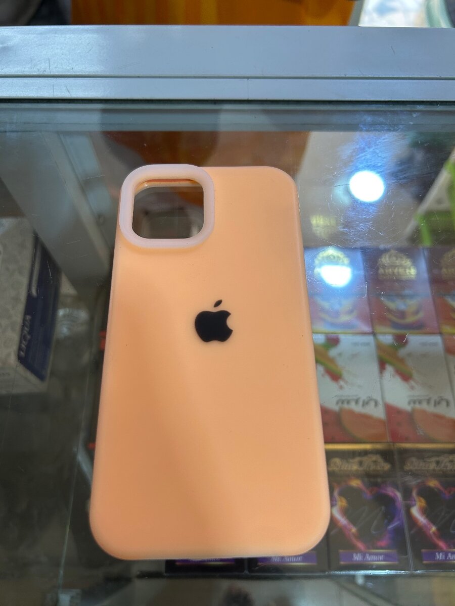 Coque Silicone iPhone Orange