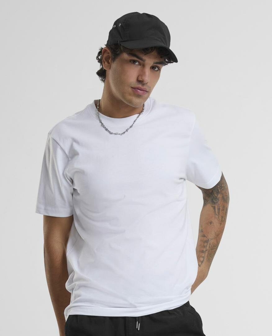 T-shirt uni pour hommes