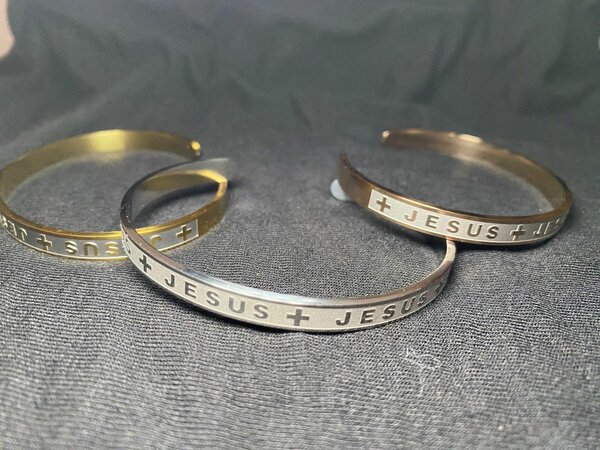 Bracelet "Jesus" en acier inoxydable