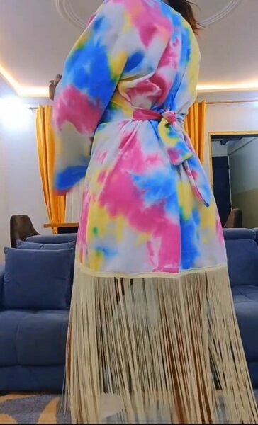 Robe Jean multicolore