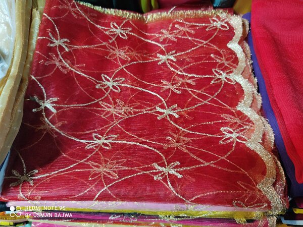 Net Dupatta Tilla Karhai allover