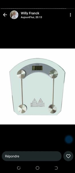 Balance numérique en verre élégante