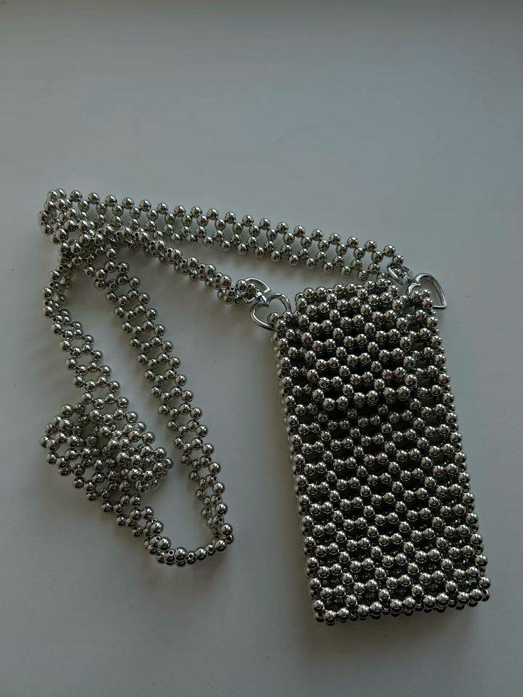 Sac bandoulière perles