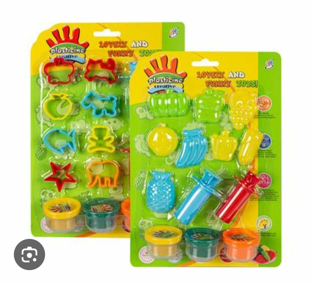 Ensemble de pâte à modeler coloré