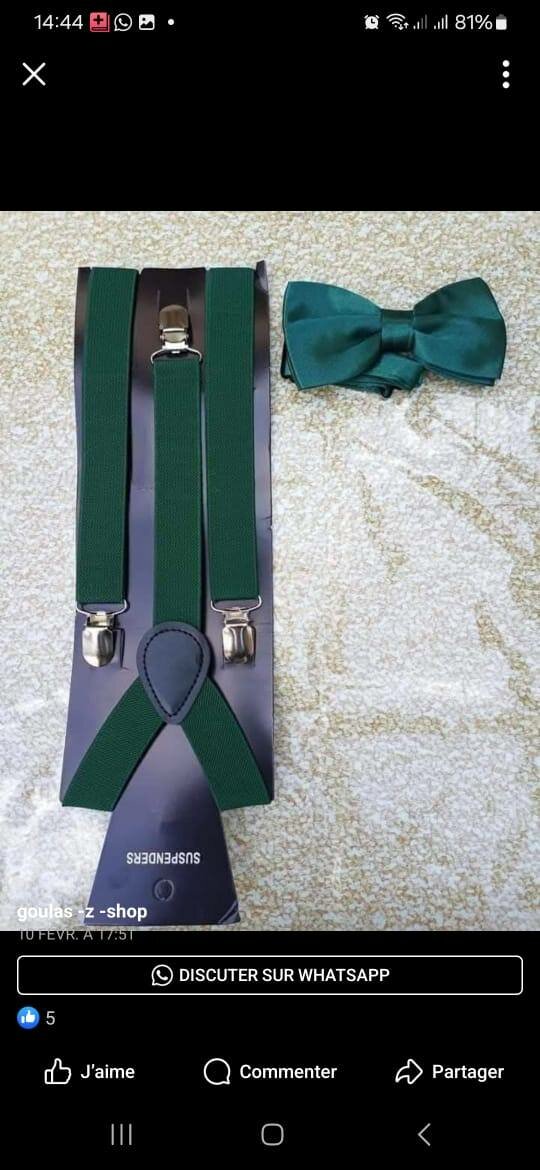 Bretelle et noeud papillon