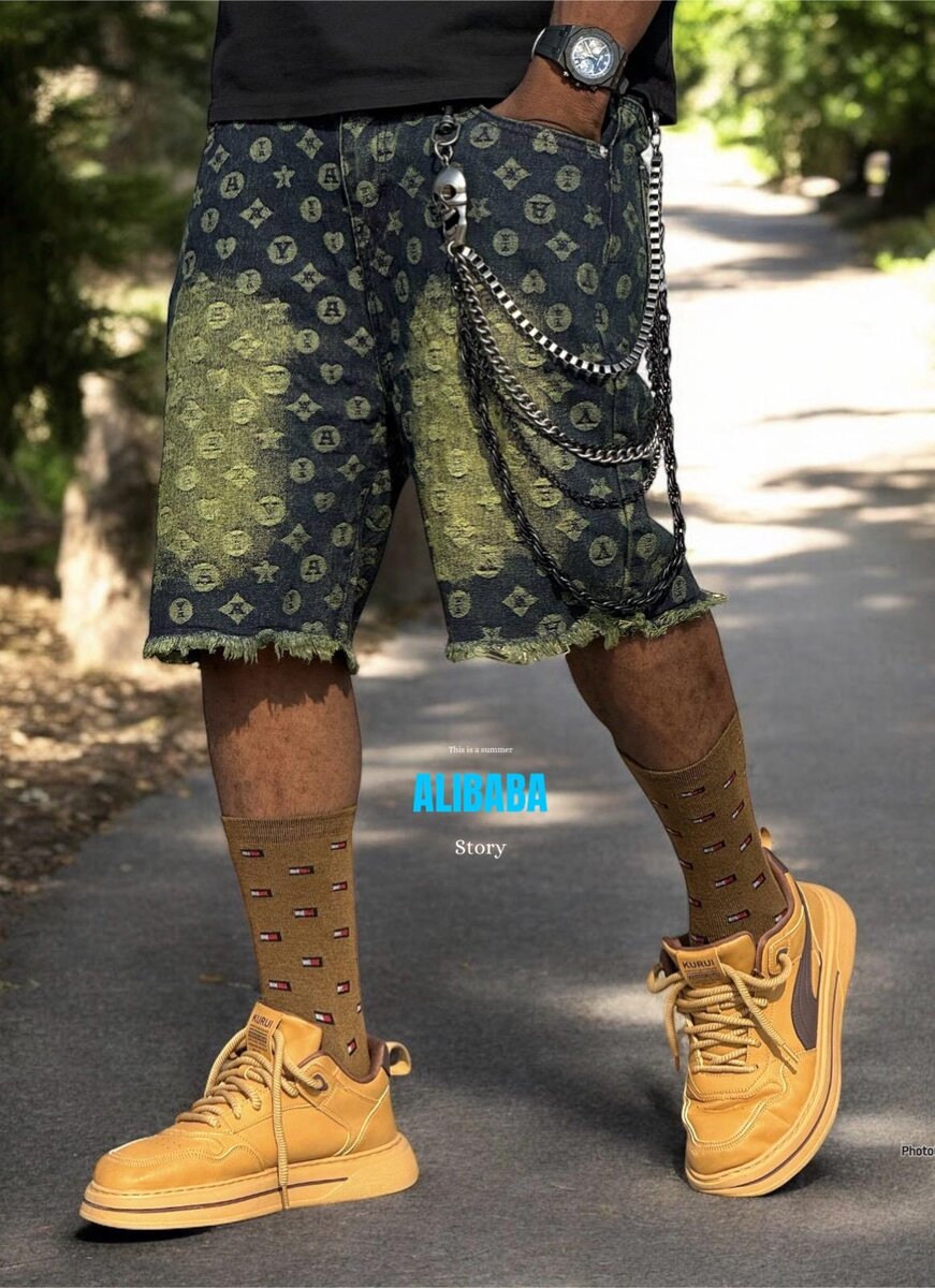 Shorts en jean décontractés homme