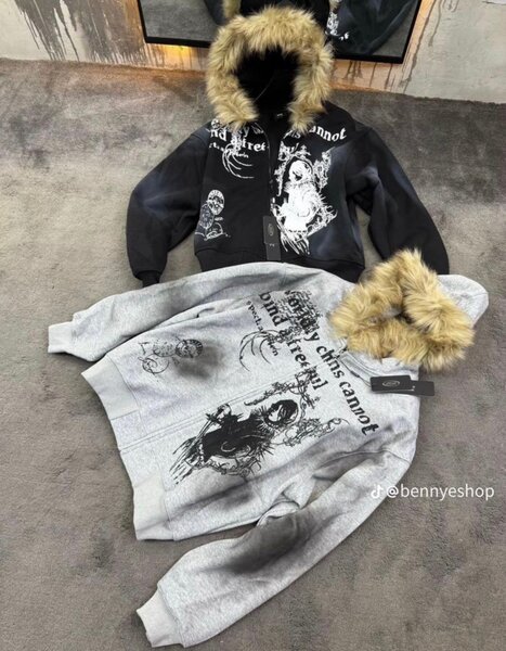 Veste à capuche graphique