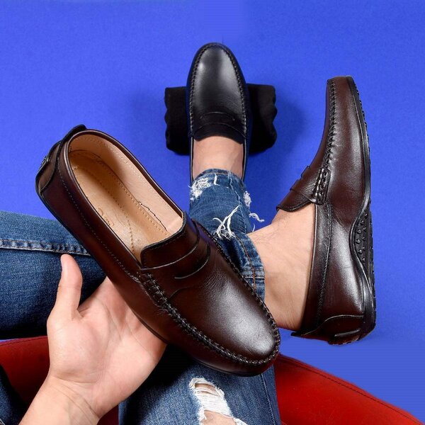 Mocassins en cuir élégants