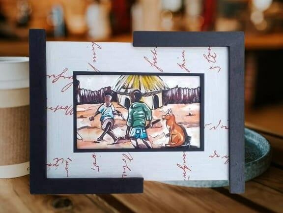 Cadre Photo Décoratif en Bois