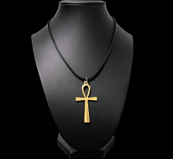 Collier Ankh Égyptien Doré