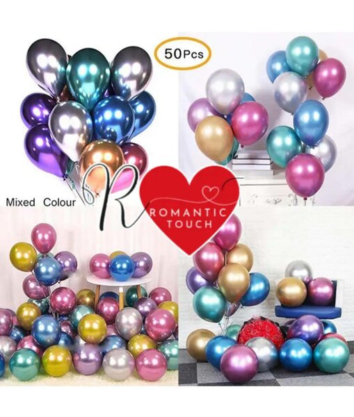 Ballons métallisés 50 pièces