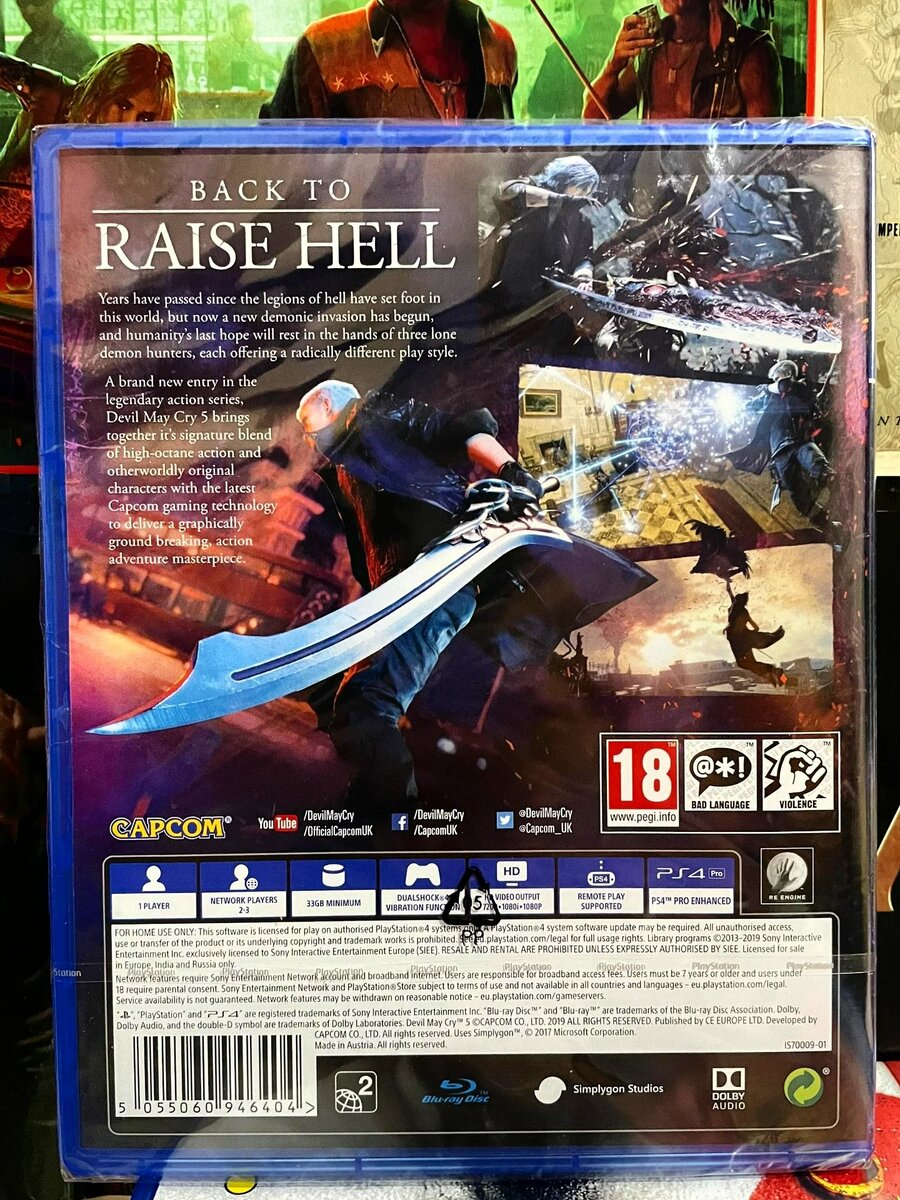 Cd ps4 Devil May Cry 5