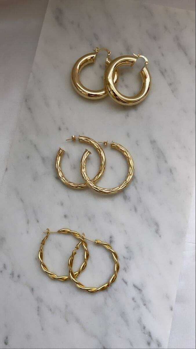 Boucles d'oreilles dorées