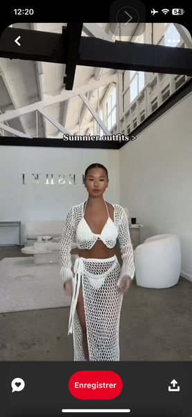 Robe sexy au crochet fait à la main