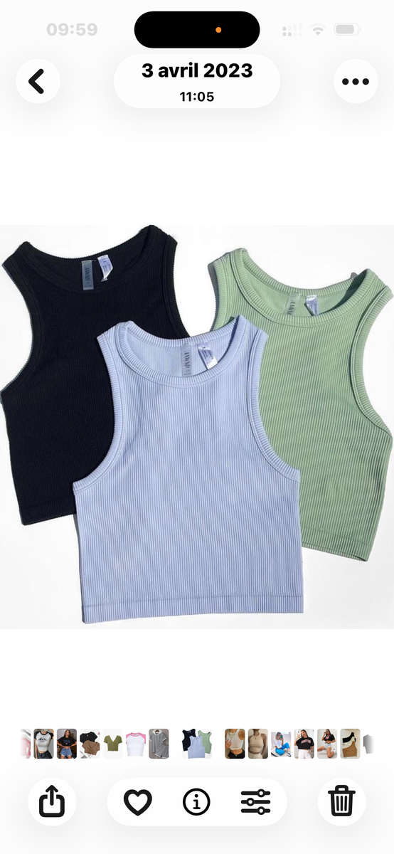 T-shirts courts tendance