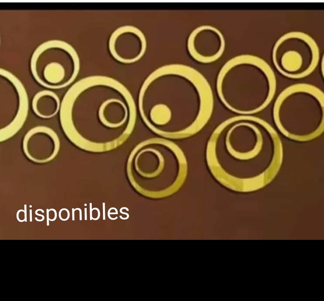 Lot de 4 cercles design muraux