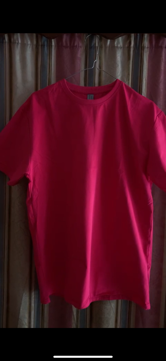 T-shirt rouge unisexe