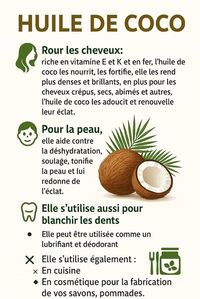 Huile de Coco Naturelle