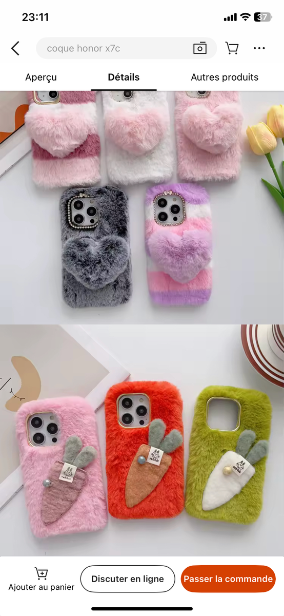 Coque Fluffy en Peluche