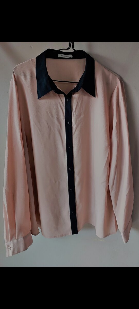 Pink Button Down Blouse