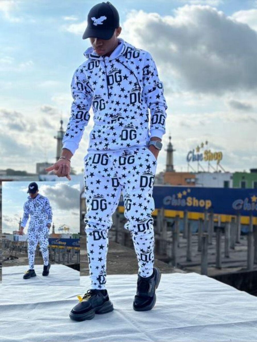 Ensemble survêtement imprimé homme