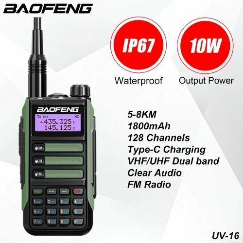 Talkie Walkie UV-16 - 10w