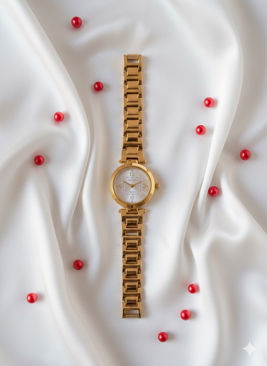 Montre Femme Élégante Dorée