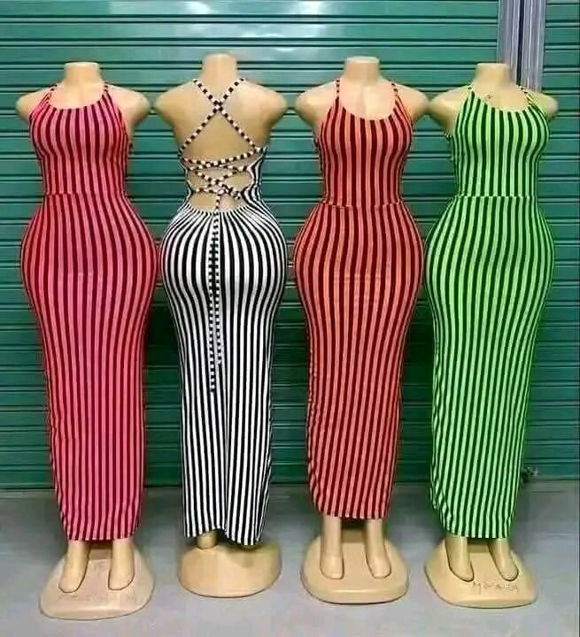 Robes Été Rayées Élégantes