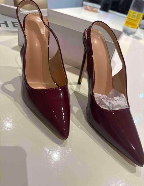 Escarpins vernis bordeaux