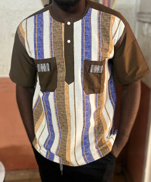 Chemise décontractée rayée