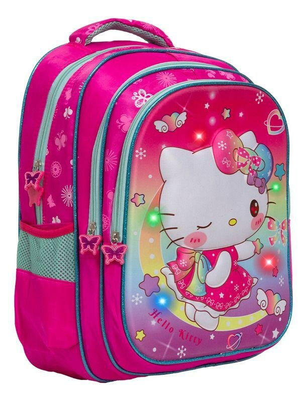 Cartable fille rose avec roues