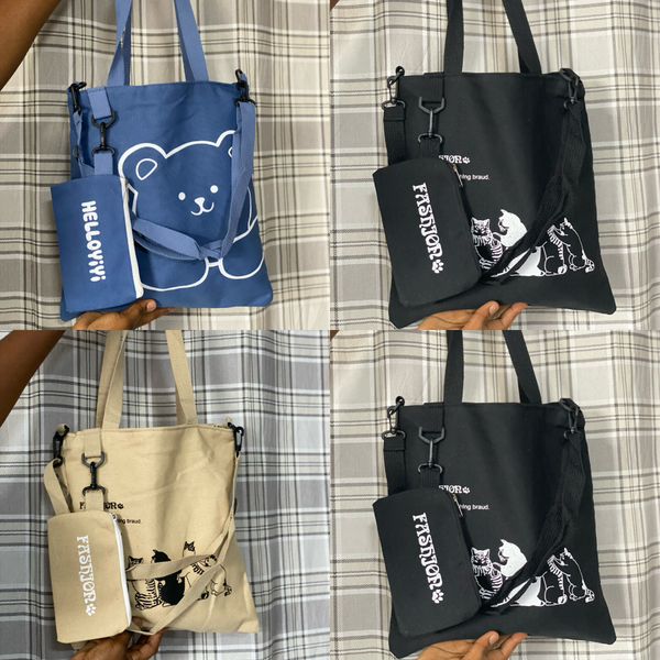 Sac mignon chaton pour école