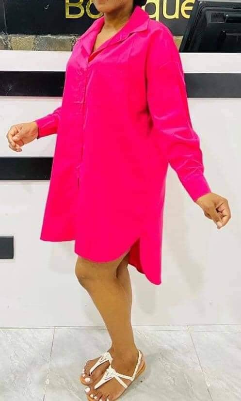 Dress shirt in pink color