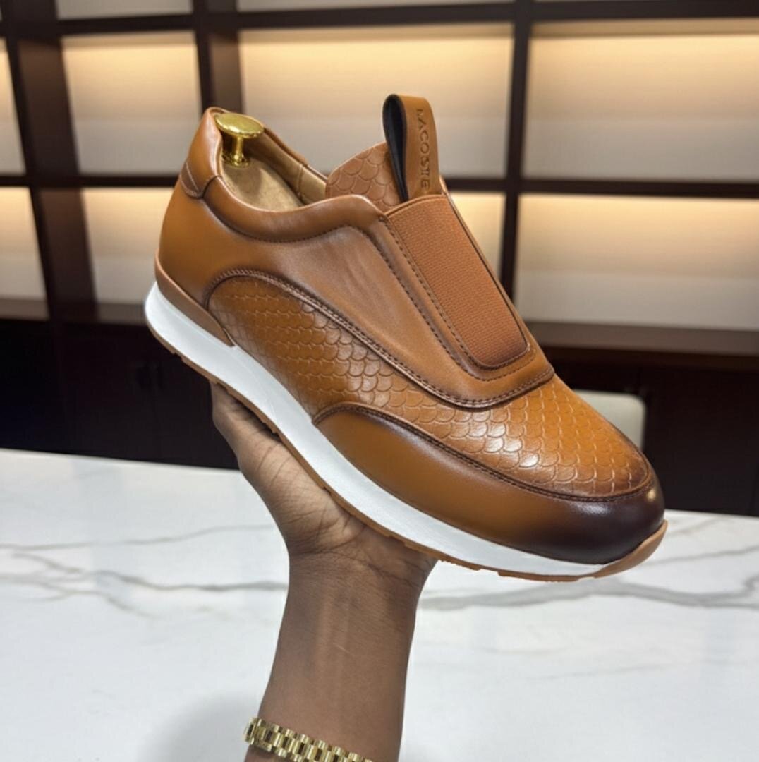 Sneakers en cuir élégant