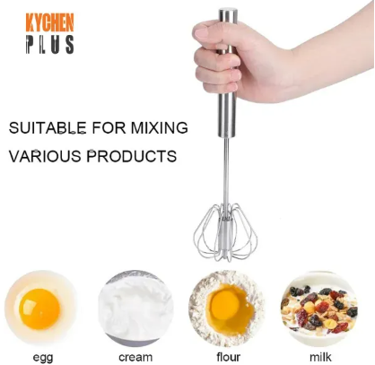 Egg Beater | Egg Beater Machine | Egg Beater Hand Mixer| Egg Beater Manual | Stainless Steel - Hand Push Mixer Stirrer - Kitchen Utensil