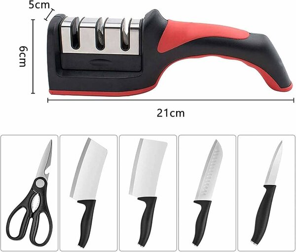 Aiguiseur de couteaux 3 étapes