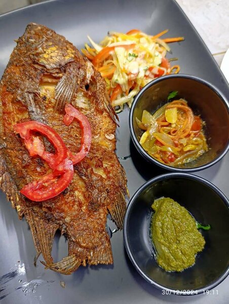 Poisson Tilapia frit