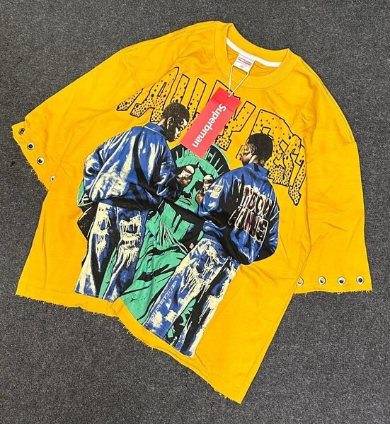 T-shirt artistique jaune homme