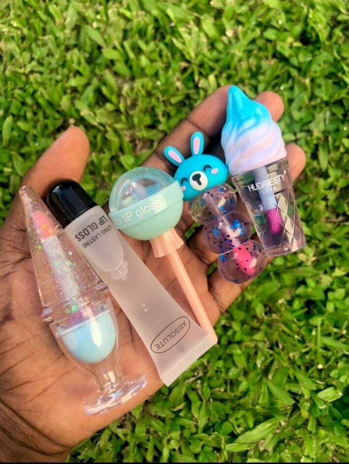 Ensemble de brillants à lèvres scintillants