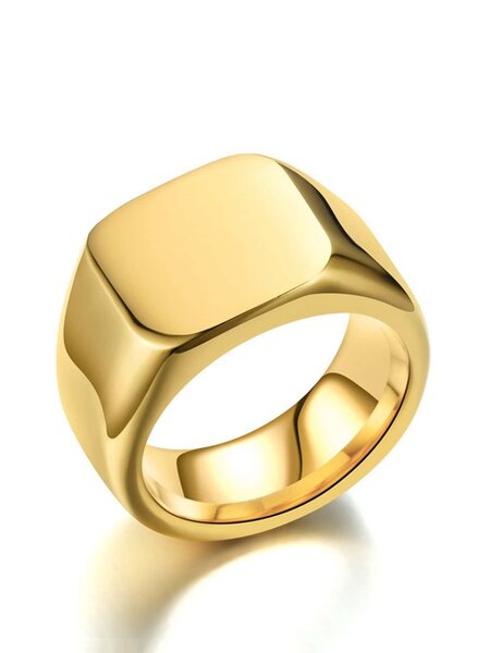 Bague Homme Carrée Moderne