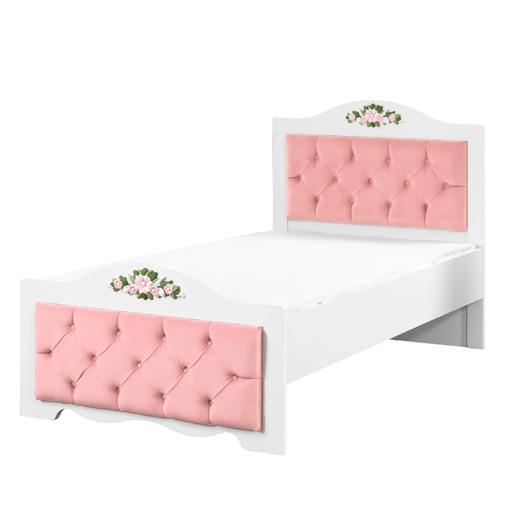 Lit enfant capitonné avec rangement