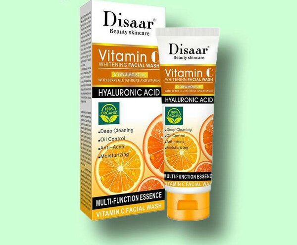 Disaar vitamin c+ hyaluronic acid anti acne facial wash