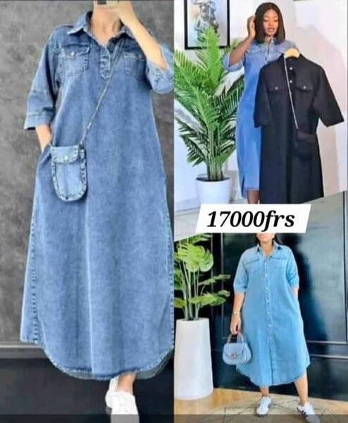 Robe en jean décontractée